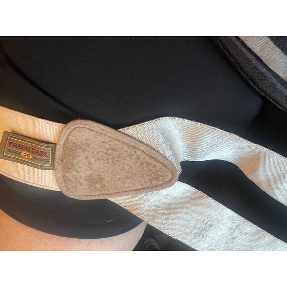 VINTAGE Trafalgar Limited Edition Silk Golf Theme Braces Suspenders - Picture 7 of 7